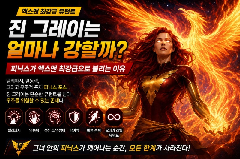 진 그레이는 얼마나 강할까?｜피닉스가 엑스맨 최강급으로 불리는 이유