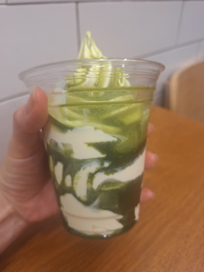빽다방 말차 소프트 가격 칼로리 ㄷㄷ해..
