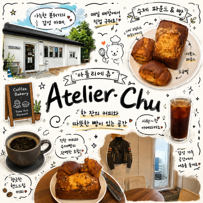 울산 북구 애견동반 카페 아틀리에츄