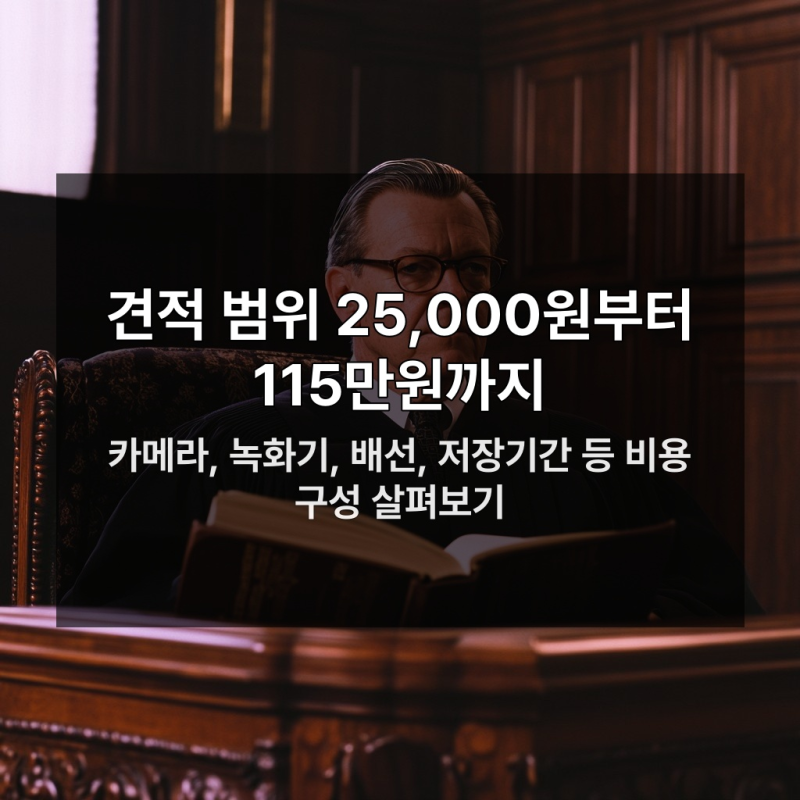 가정용 CCTV 설치, 지금 안 비교하면 115만원 손해 본다