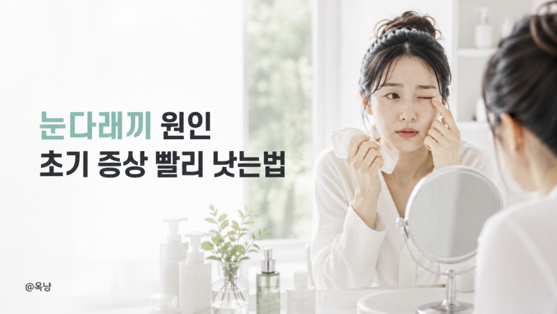 눈다래끼 원인 초기 증상부터 빨리 낫는법까지