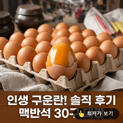 품질보증 맥반석 구운계란 30구 대란 솔직 후기! 비린내 제로 인생 구운란
