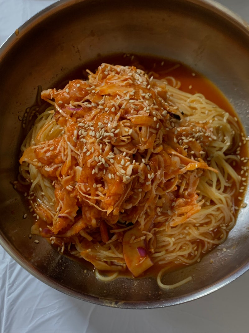 속초 회국수 오징어순대 맛집 추천 후기, 아바이회국수