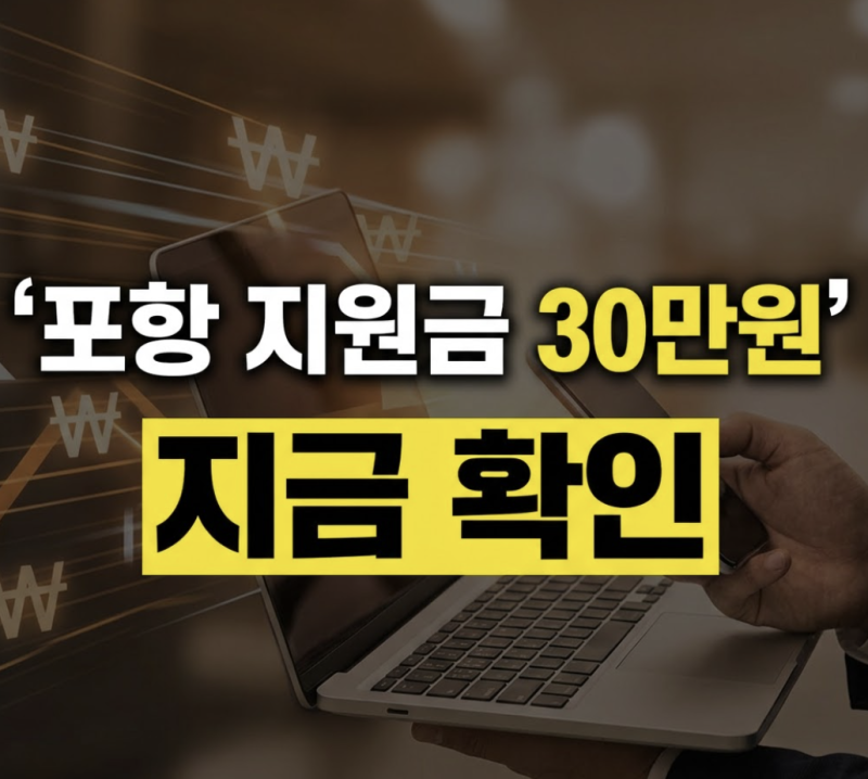 추석 민생지원금 포항 30만 원 받을 수 있을까? 지급 가능성 및 공식 입장 총정리
