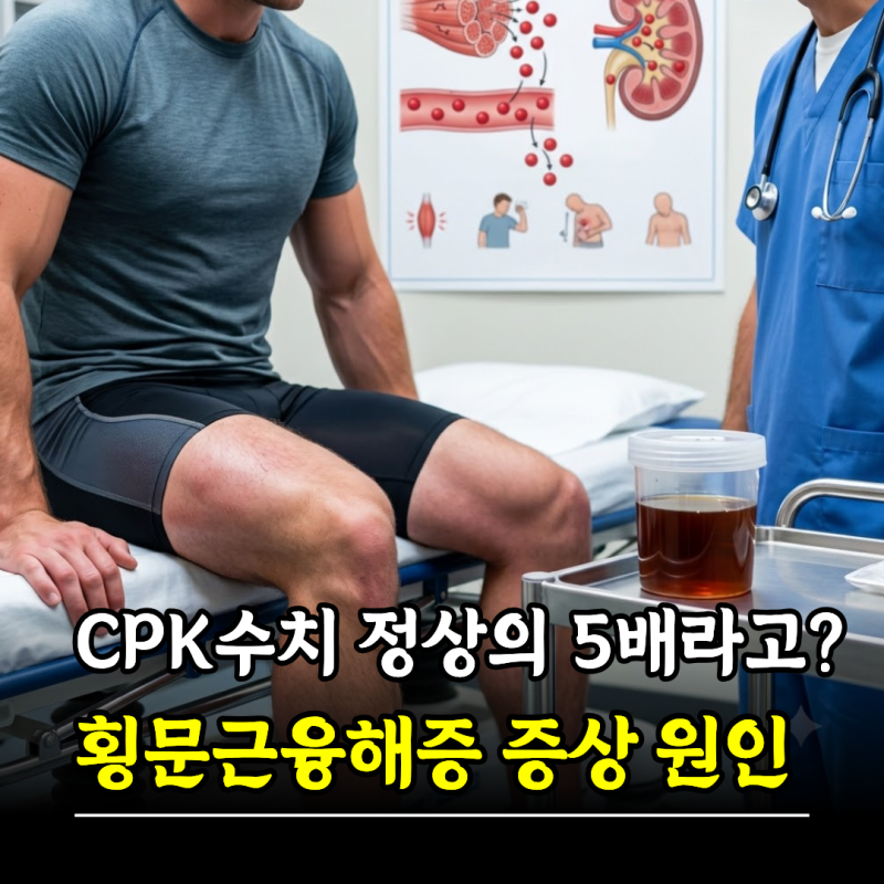 CPK수치 정상의 5배라고? 횡문근융해증 증상 원인