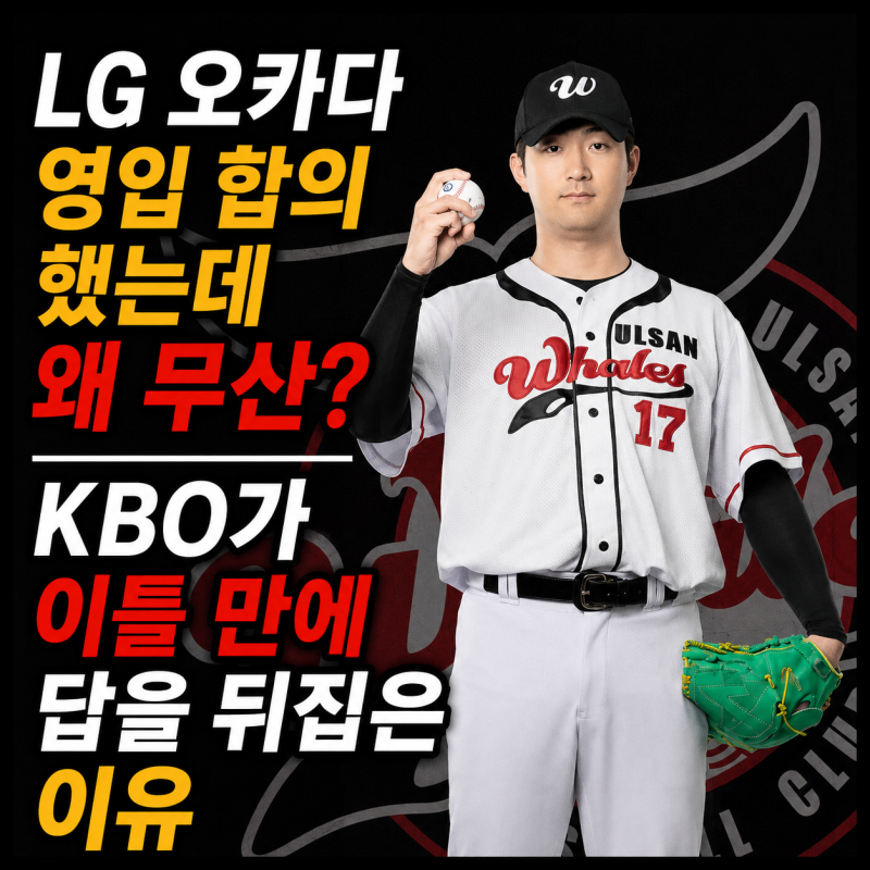 LG 오카다 영입 합의했는데 왜 무산? KBO가 이틀 만에 답을 뒤집은 이유