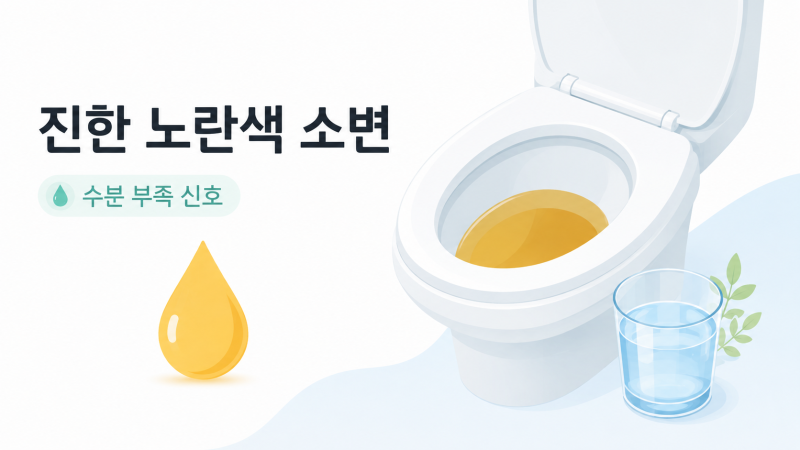 소변 색이 진한 노란색인 이유 | 평소와 색깔이 다르다면 놓치면 안되는 시그널