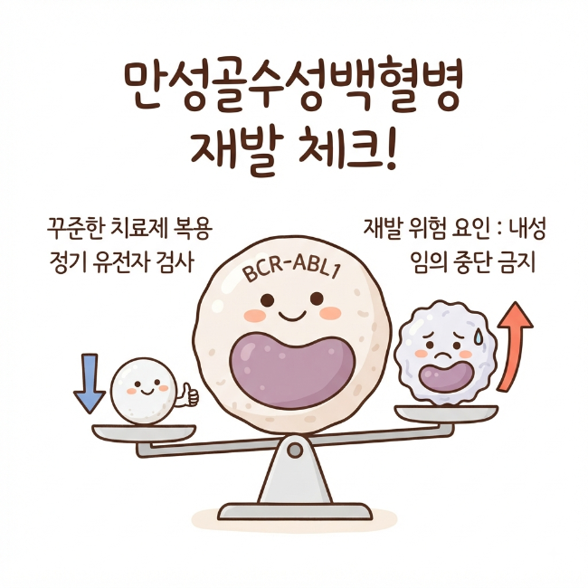 만성골수성백혈병 재발 총정리｜재발 위험과 치료 접근법 이해하기