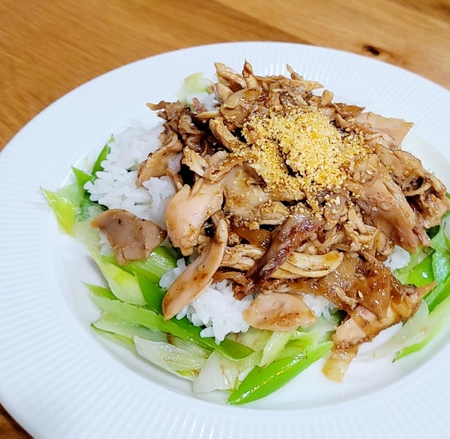 남은 전기구이 통닭으로 만드는 치밥 레시피 / 코스트코 로티세리 치킨 활용법