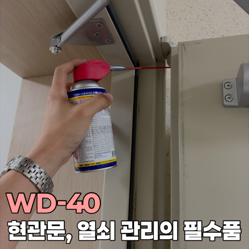 WD-40 현관문 도어락 열쇠 관리에 필수인 이유