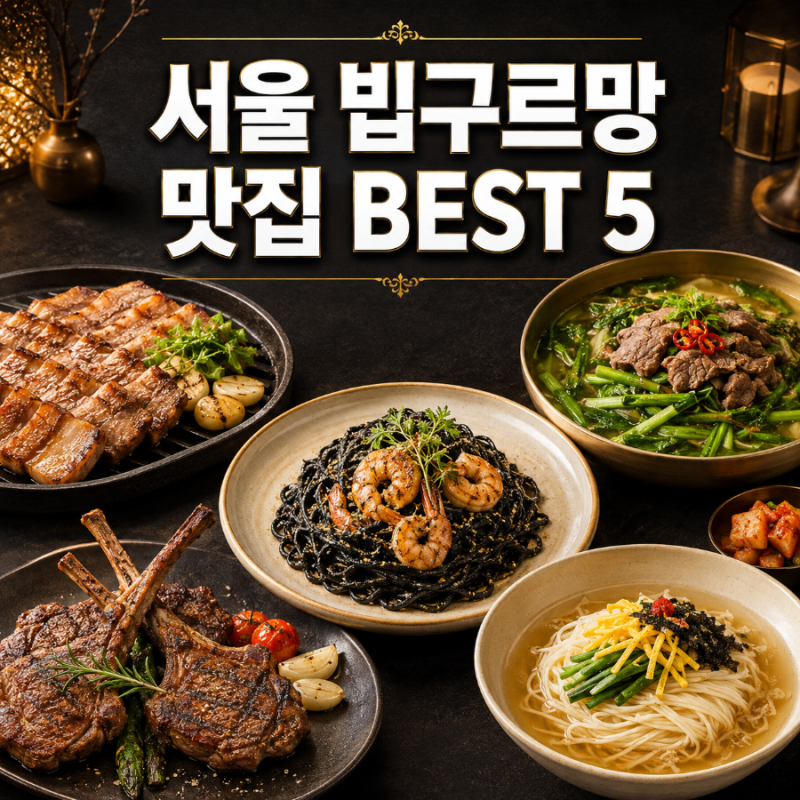 서울 빕구르망 맛집 추천 5곳｜2026 미쉐린 가이드 데이트 맛집