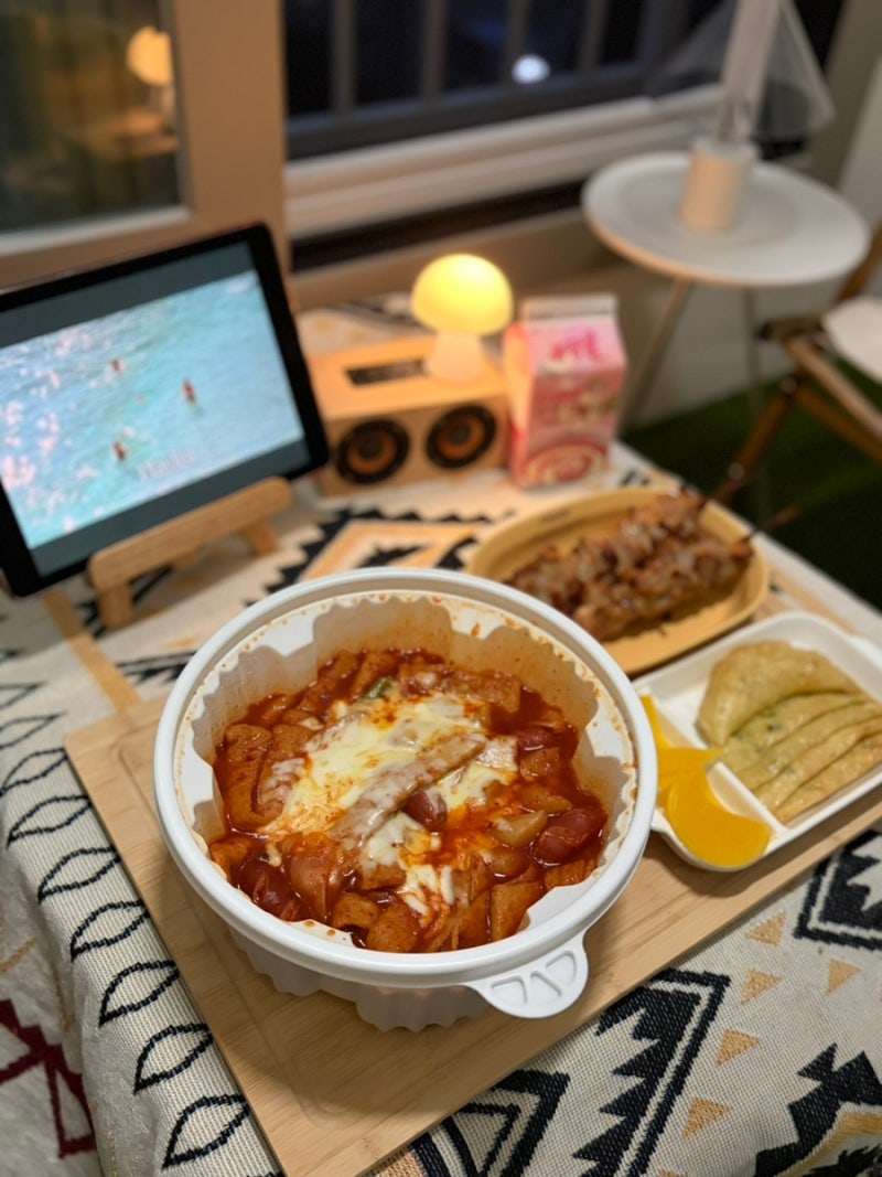 [쿠팡이츠 배달 추천] 동대문 엽기떡볶이 초보맛 도전 후기! 메뉴, 토핑 추천부터 2인 소분 까....