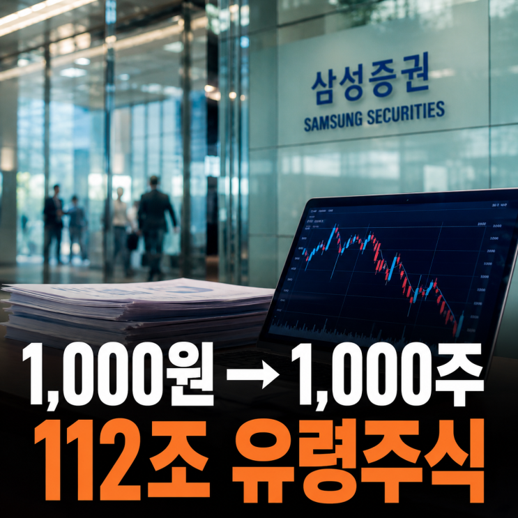 1,000원 줄 걸 1,000주 줬다…112조원 <b>삼성증권 유령주식</b>, 결국 18억 배....