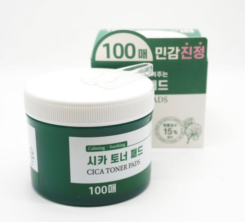 다이소 애즈어스 시카 카밍 토너 패드 - 병풀잎수 15% 민감성 진정 토너패드