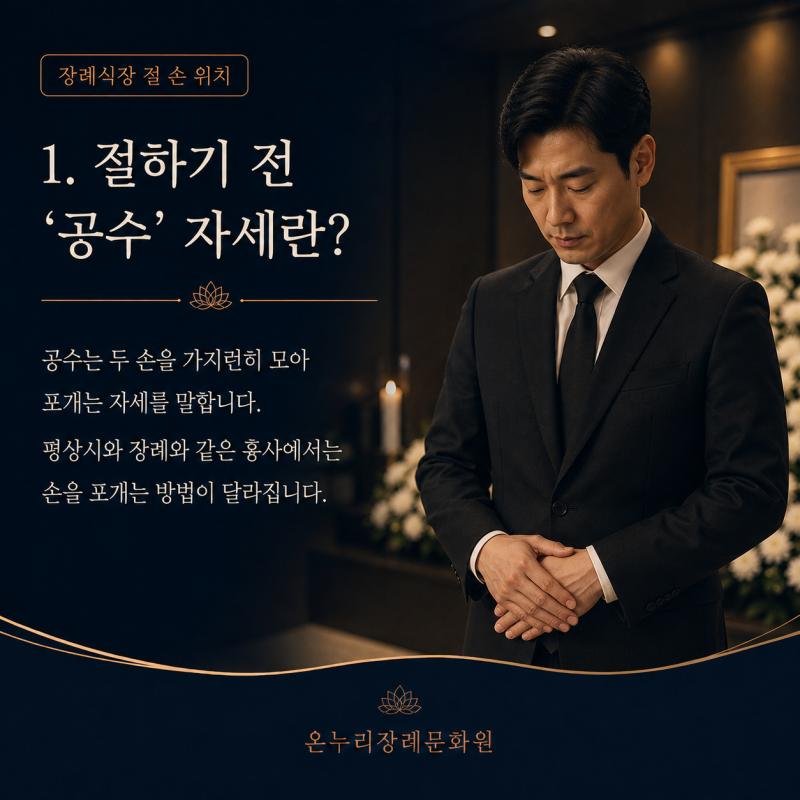장례식장 절 손 위치, 남자·여자 조문 예절 알아보기