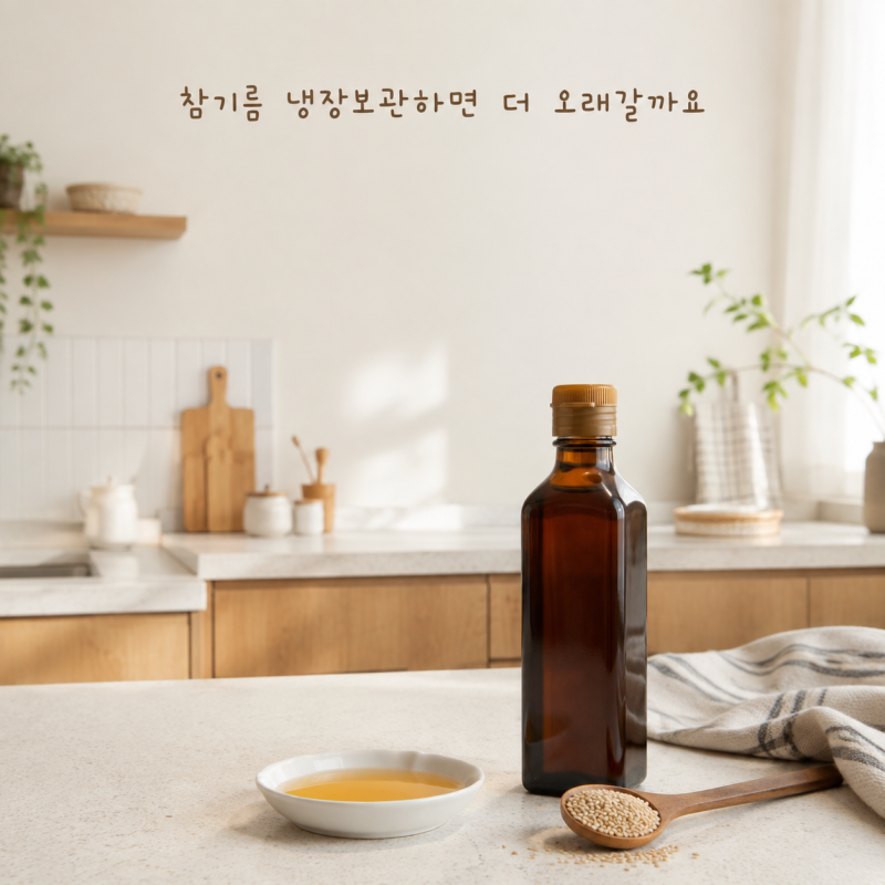 참기름 냉장보관하면 더 오래갈까요?