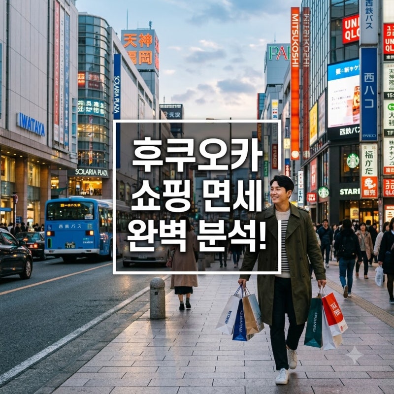 후쿠오카 쇼핑 면세 완벽 분석! 인기 브랜드 & 쇼핑몰 총정리!