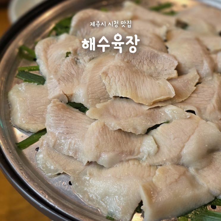 제주 시청 맛집 해수육장, n번째 방문한 항정수육 제주도민 맛집