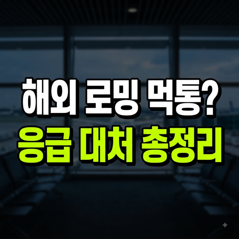 해외 로밍 안될때 해결방법 총정리 (SKT·KT·LG·알뜰폰 로밍 고객센터 전화번호 / 데이터는 되....