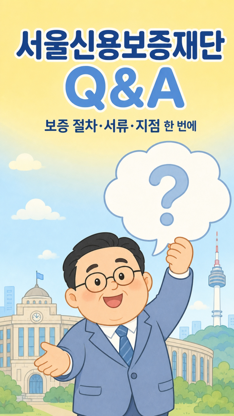 서울신용보증재단 보증 궁금증 문답 — 절차·준비서류·지점 연락처