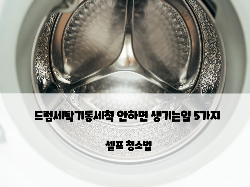 드럼세탁기 통세척 안 하면? 과탄산소다로 미세플라스틱 곰팡이 싹 잡기