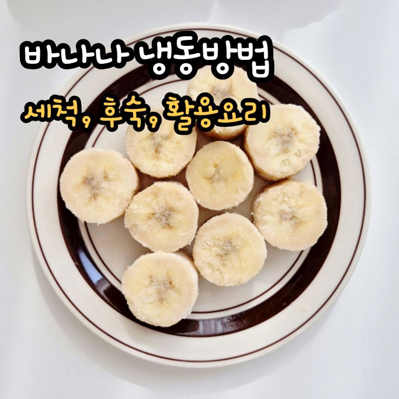 바나나 냉동보관방법 바나나 얼리기 방법 활용법