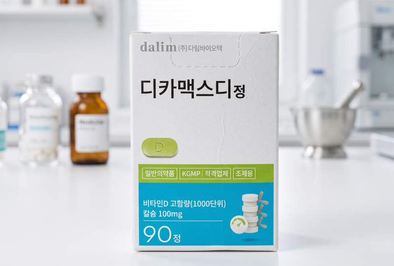 골다공증 예방 디카맥스디정, 효능 및 부작용부터 흡수율 높이는 복용법