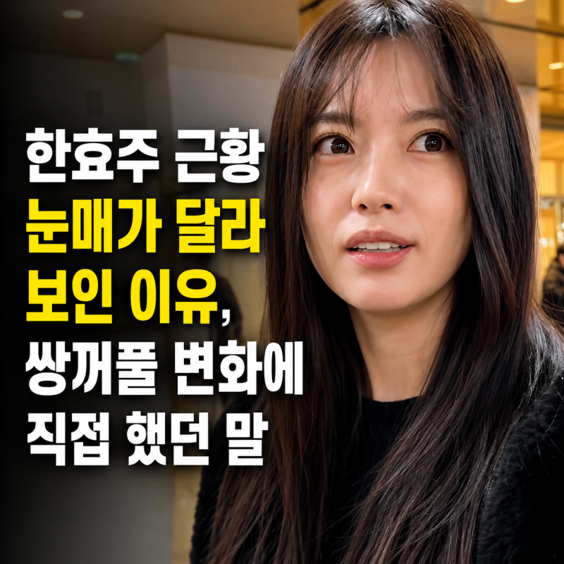 The Reason Han Hyo-joo's Recent Eye Shape Looks Different, and What She Said About Her Eyelid Changes