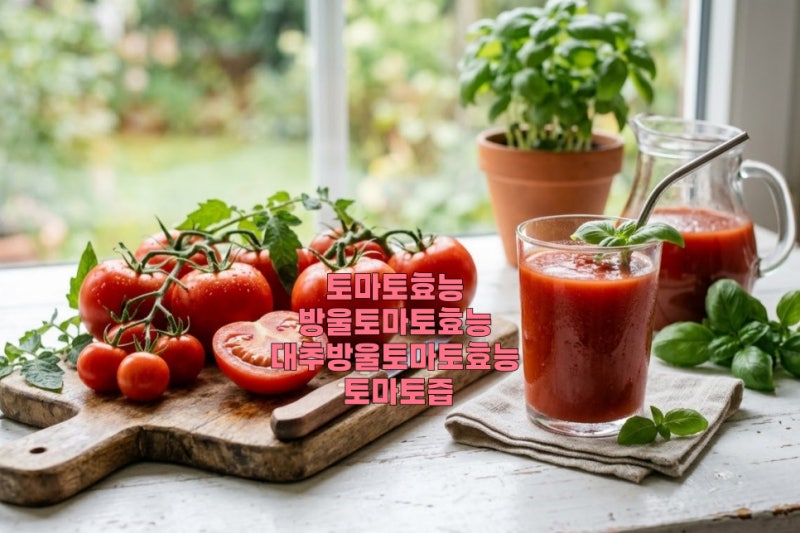 토마토효능 방울토마토효능 대추방울토마토효능 토마토즙 각각 다를까