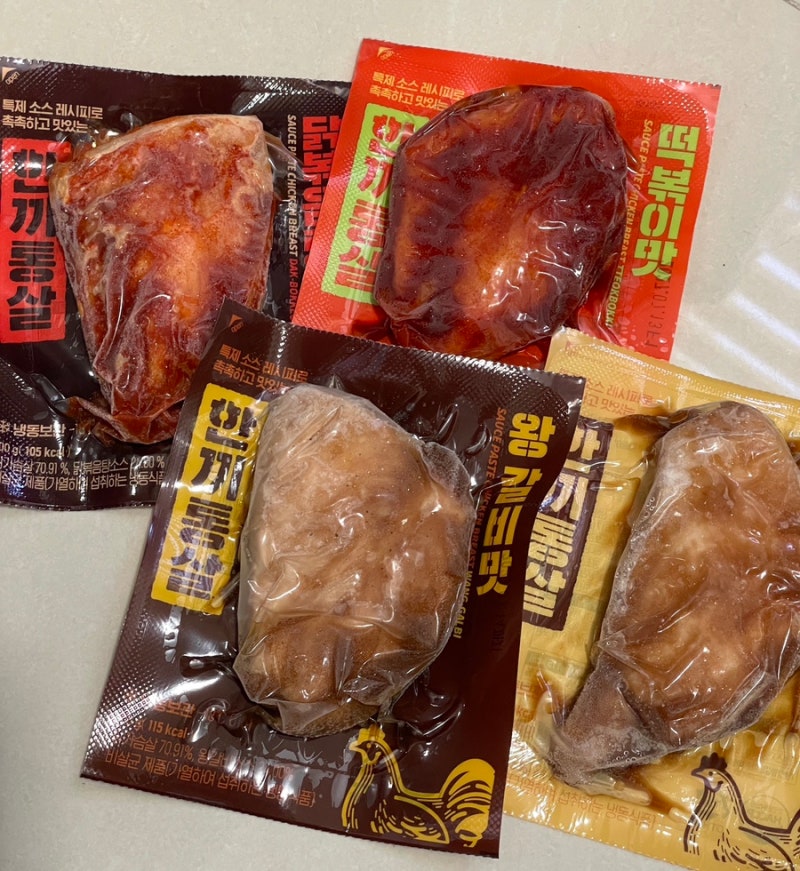 한끼통살 닭가슴살 추천 4종 내돈내산 후기 ! 조리법 맛추천