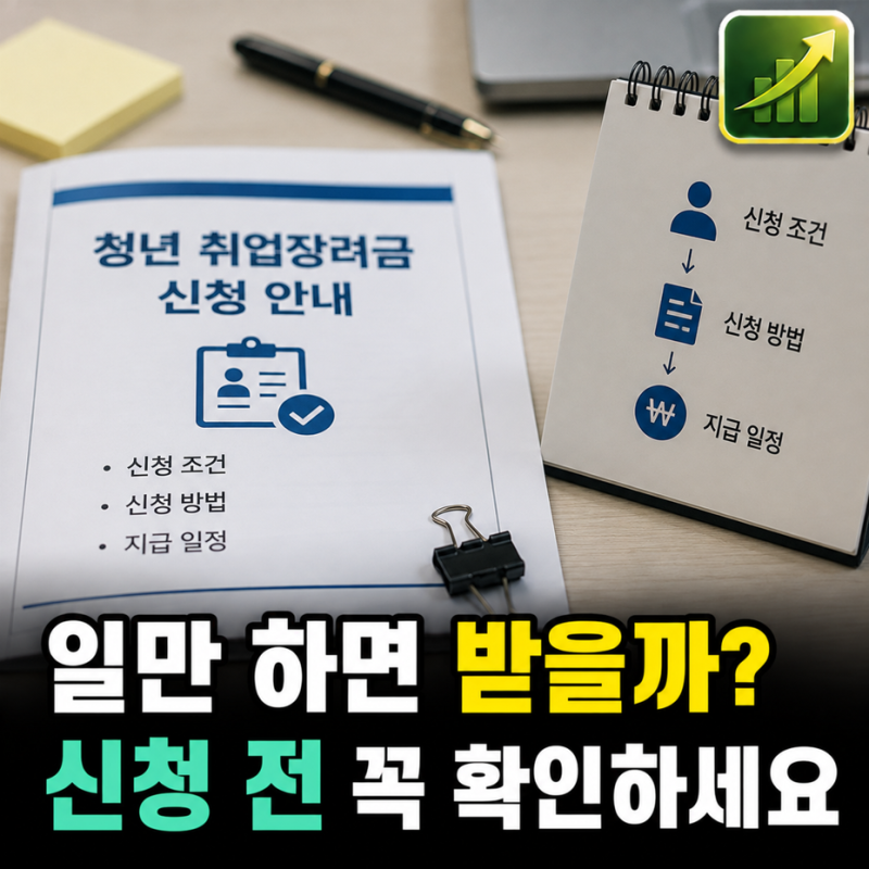 회사만 다니면 대상일까? 청년일자리도약장려금 신청 조건부터 신청방법·지급일까지