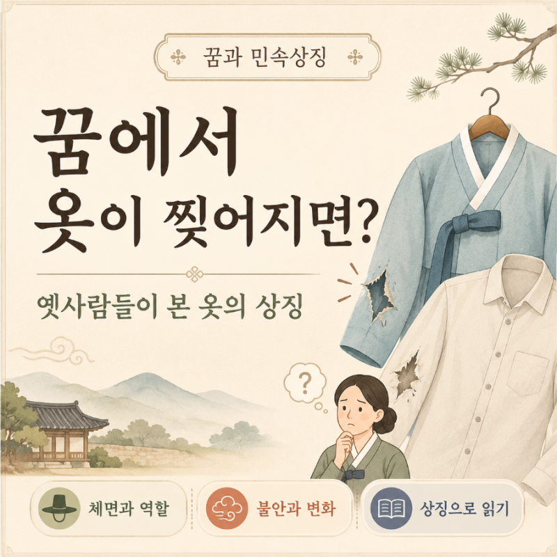 낡은 옷을 벗고 새 옷을 입는 꿈은 왜 다르게 보았을까요?