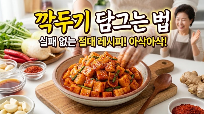 깍두기 담그는 법, 아삭하고 시원한 깍두기 황금레시피