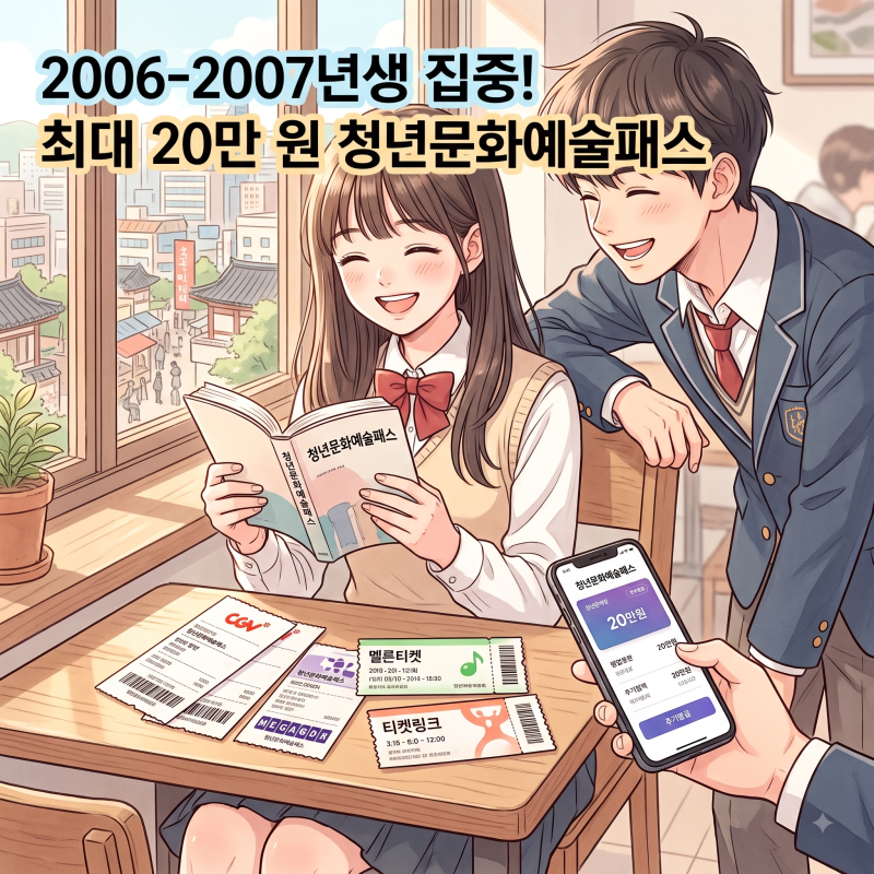 청년문화예술패스 추가발급 신청방법과 지역별 지원금 완벽 정리