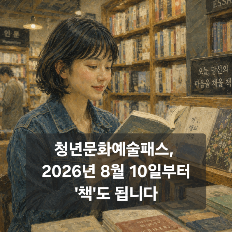 청년문화예술패스 사용처 정리 : 8월 10일부터 도서까지 확대(2006·2007년생 )