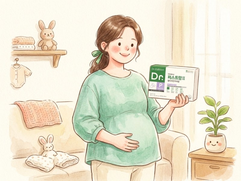 [임산부 영양제 추천] 임신 중기·후기 올인원 케어! 닥터에디션 퍼스트맘Ⅱ 내돈내산 성분분....