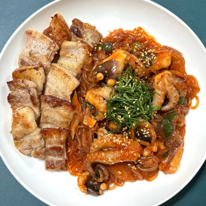 [내돈내산] 저녁메뉴 추천 쭈꾸미 볶음 레시피, 쭈꾸미 삼겹살 만들기, 쭈삼 레시피
