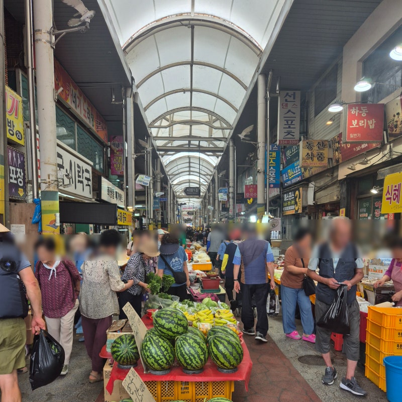 [백년시장] 부산 구포시장 제일떡방앗간 꿀떡 통통김밥 화명할매국밥 오일장 맛집 투어