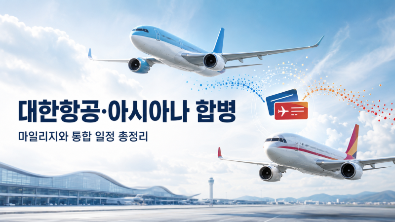 대한항공·아시아나 합병 승인, 마일리지와 통합 일정은 확정됐을까?