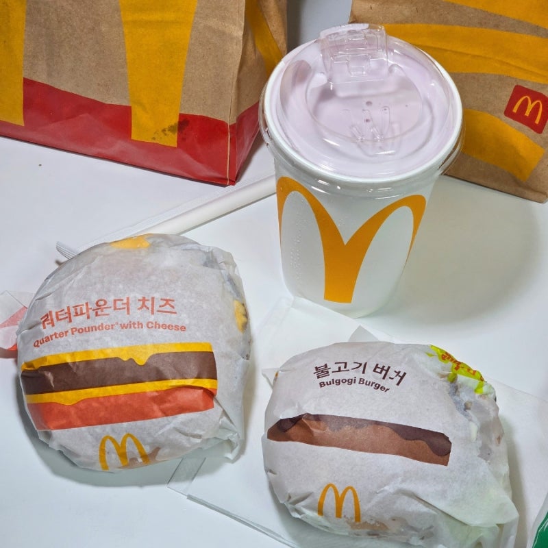 맥도날드 메뉴 불고기버거 쿼터파운더치즈 가격 칼로리 맛 후기