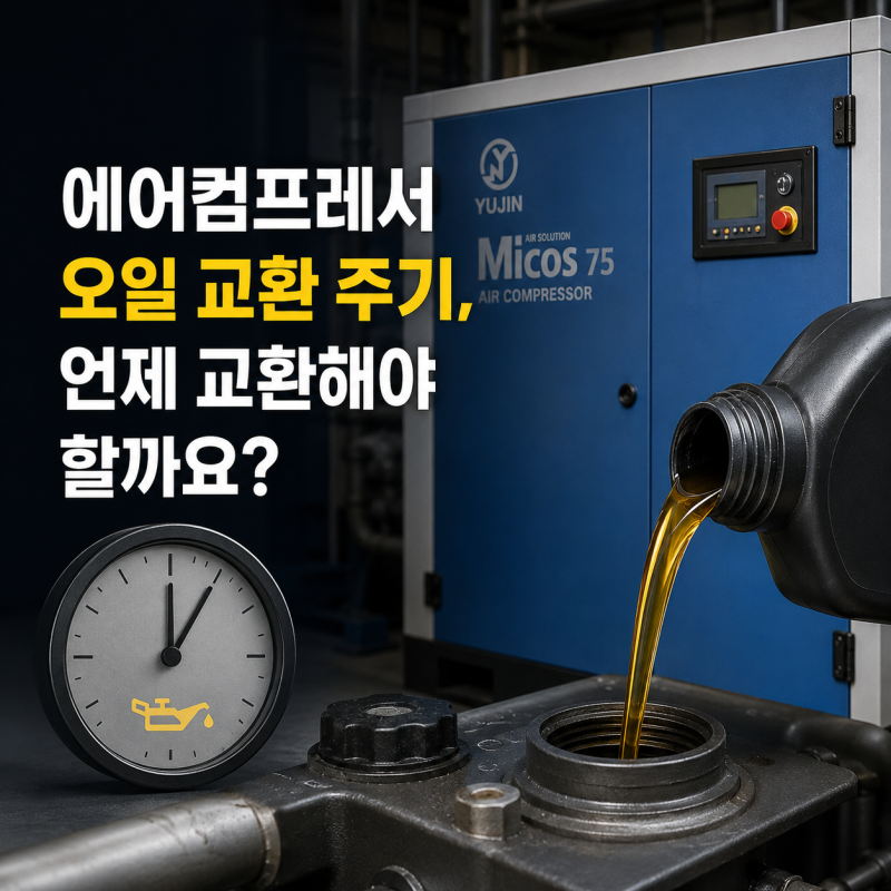 에어컴프레서 오일 교환 주기, 언제 교환해야 할까요?