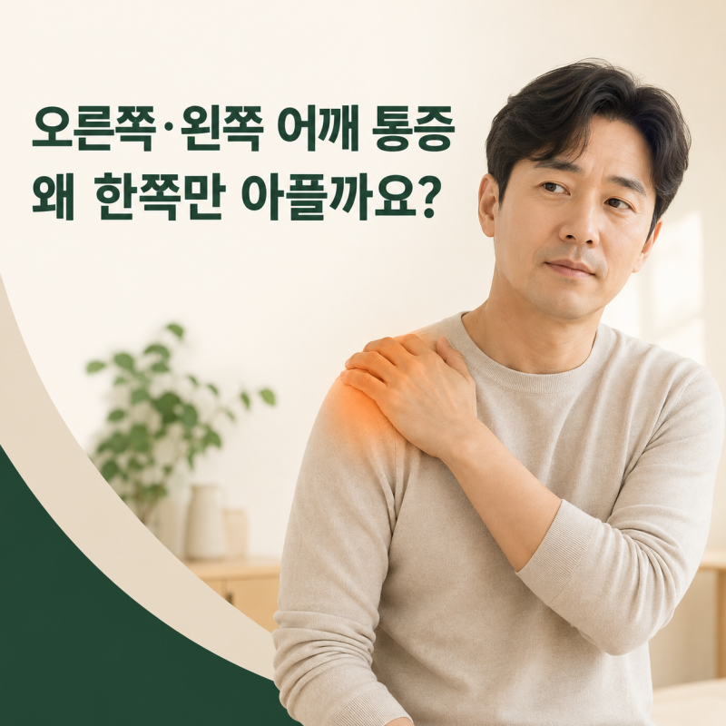 오른쪽·왼쪽 어깨 통증, 왜 한쪽만 아플까요? 원인과 확인할 증상