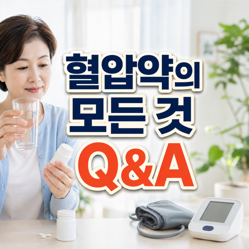 혈압약 복용시간과 부작용, 자몽 술 헌혈 영향 Q&A