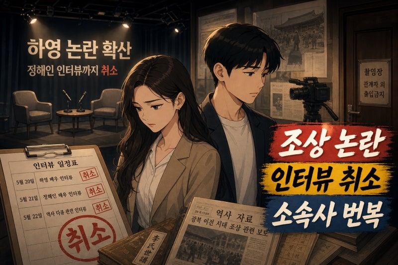하영 조상 친일 논란에 정해인 인터뷰 취소, 소속사 번복이 남긴 과제