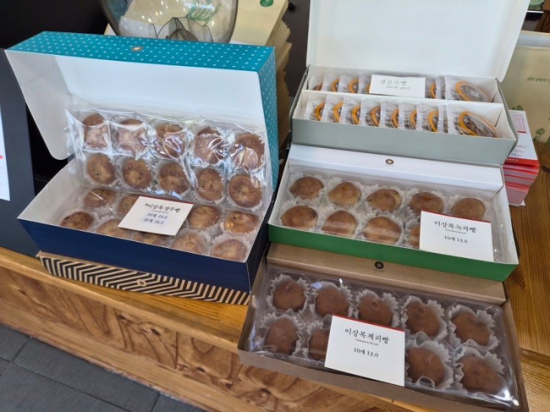 慶州のお土産におすすめ イサンボク慶州パン_チャルボリパン ファンリダンギル店