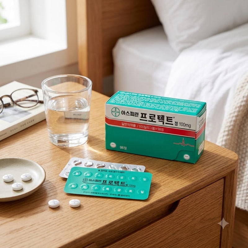 아스피린 효능, 저용량 100mg 복용 목적과 부작용