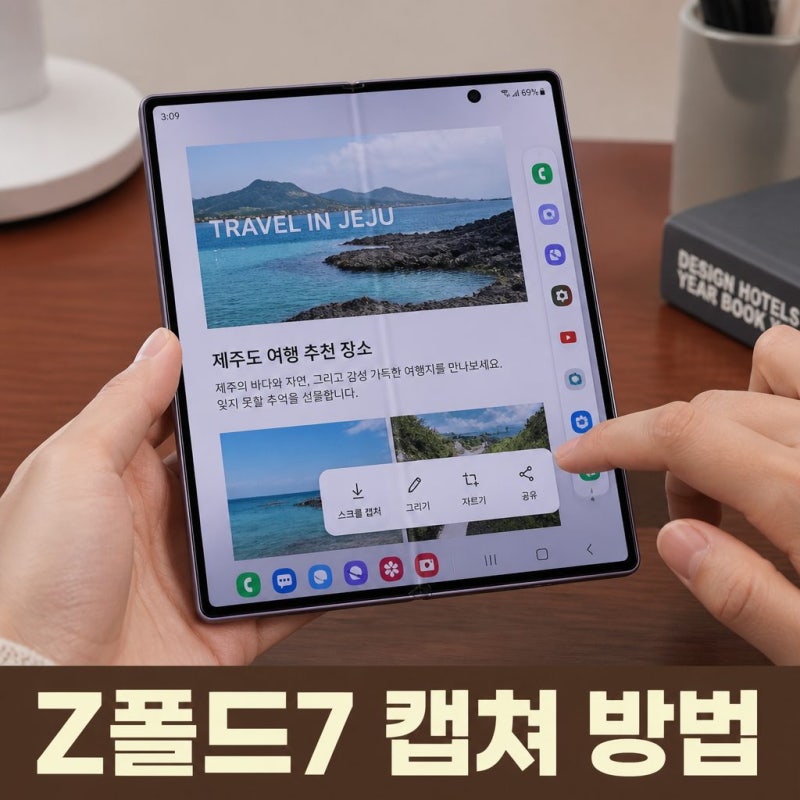 갤럭시 z폴드 7 캡쳐 최신 스크린샷 방법