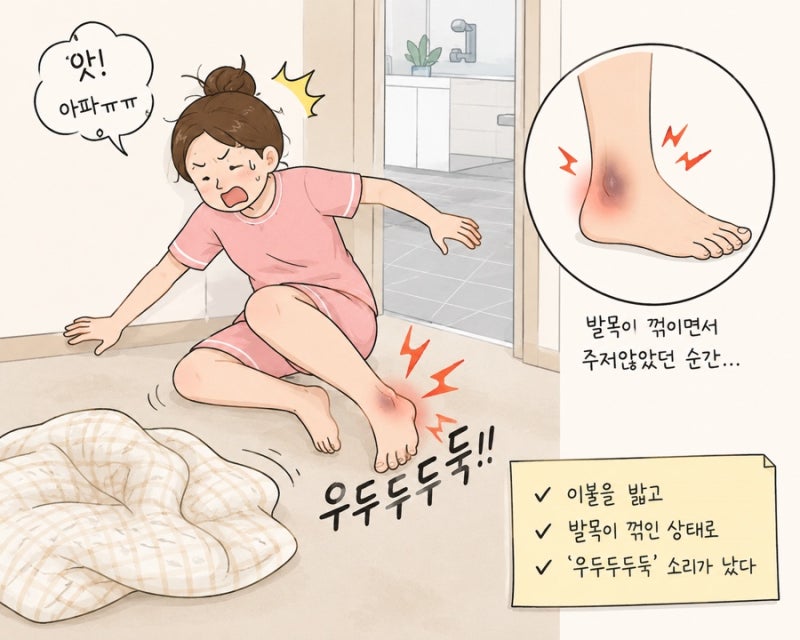 발목 인대 늘어났을 때 증상｜발목 염좌 반깁스부터 2주차 회복 과정
