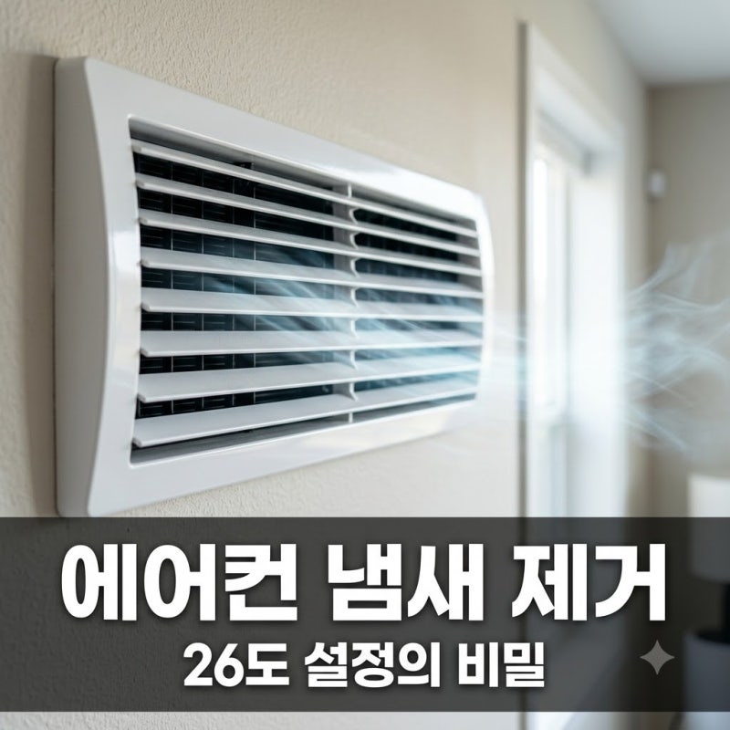 에어컨 26도 냄새 왜 날까? 퀴퀴한 쉰내 잡는 확실한 해결법