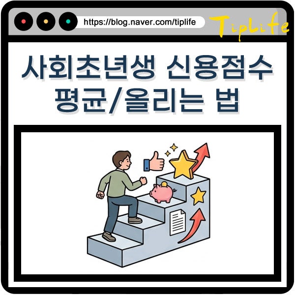 사회초년생 신용점수 평균 KCB NICE 올리는 법 (공과금 납부 청년 적금도 관계있나?)
